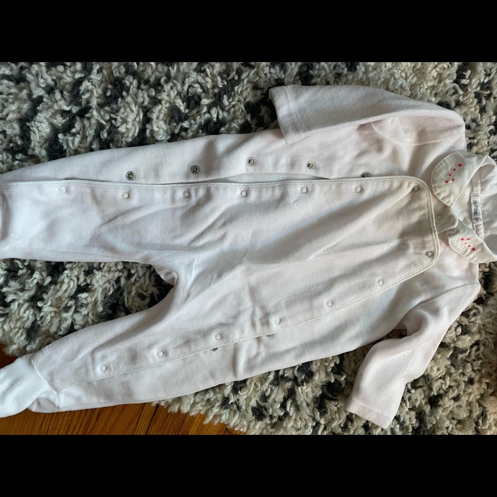 Bout’chou one piece romper - light pink- size 6 months